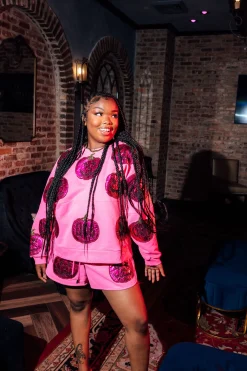 Pink QOS O'Lantern Shorts