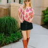 Pink Scattered Apple Tee