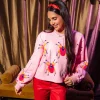 Pink Scattered Spider Sweatshirt