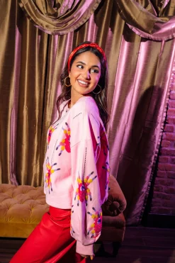 Pink Scattered Spider Sweatshirt