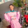 Pink Sequin Sleeve Multi Pearl 'Sparkle Season' Sweater