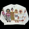 Purple & Gold Cheers Girl Sweatshirt
