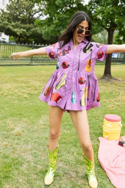 Purple Instrument Romper