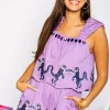 Purple Wavy Tiger Tank