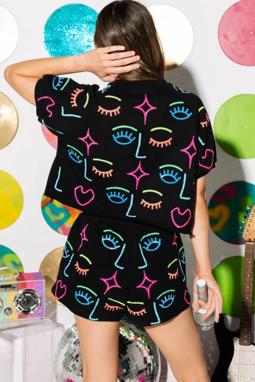 Rainbow Faces Short