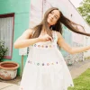 Rainbow Grommet Dress