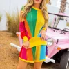 Rainbow Sunshine Rhinestone Short