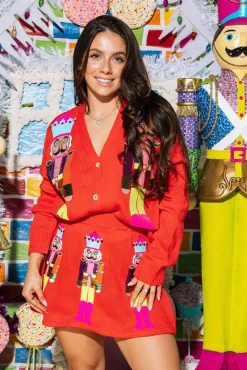 Red & Neon Nutcracker Skirt