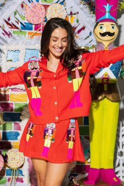 Red & Neon Nutcracker Skirt