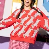 Red Crawling Bulldogs Sweatshirt