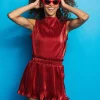 Red Python High Neck Tank