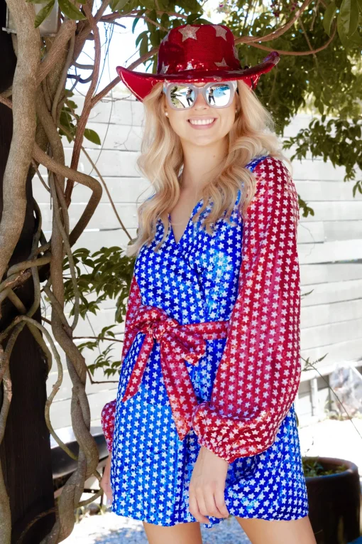 Red, White & Blue Star Dress