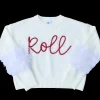 Roll Feather Sleeve Sweater- licensed