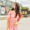 Sequin Splatter Paint Smocked Skirt