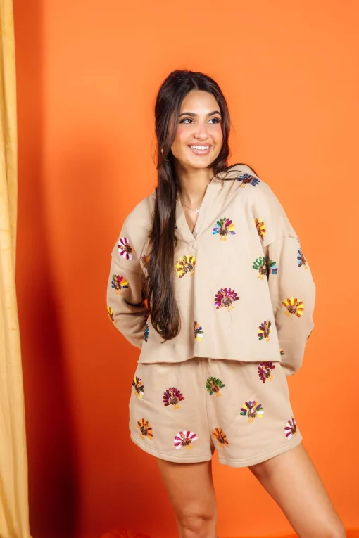 Tan Multi Turkey Short