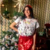 White 12 Days of Christmas Oversized Tee