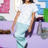White & Light Blue 'Game Day' Football Tee