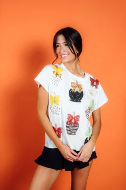 White Candy Apple Tee