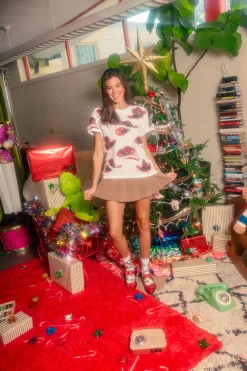 White Christmas Cowboy Hat Tee