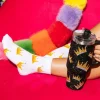 White Crown Socks