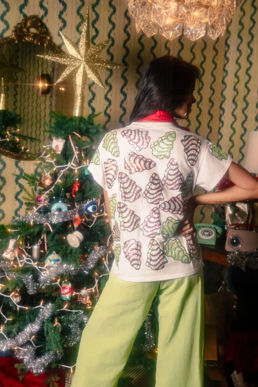 White Little Debbie Trees Tee