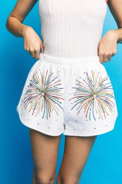 White Mega Firework Short