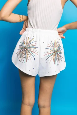White Mega Firework Short