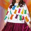 White Multi Peeps Sweatshirt