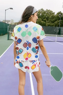 White Pickleball Active Short