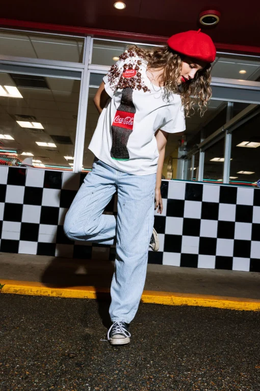 White Popping Coca-Cola® Bottle Tee