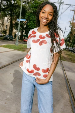 White Red Beans & Rice Tee
