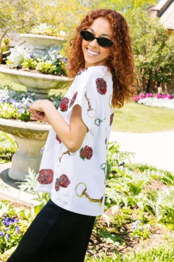 White Rose & Bit Tee