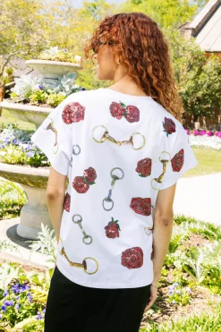 White Rose & Bit Tee