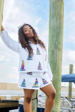 White Sailboat Short
