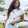 White Scattered Bomb Pop Tee