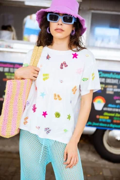 White Snorkel & Sea Icon Tee