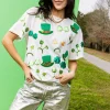 White St. Patrick's Day Sunglass, Hat & Headband Icon Tee
