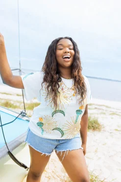 White Statue of Liberty Icon Tee