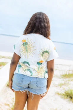 White Statue of Liberty Icon Tee