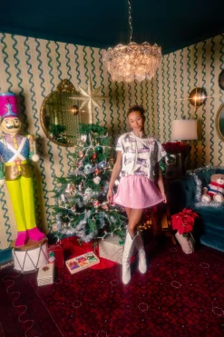 White Trucks With Christmas Trees Tee