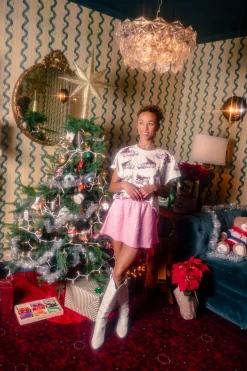 White Trucks With Christmas Trees Tee