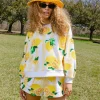 Yellow & White Stripe Lemon Short
