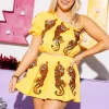 Yellow Crawling Tigers Skort