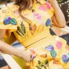 Yellow Girlies & Drinks & Animals Top