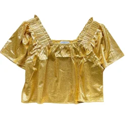 Yellow Gold Pebble Flutter Top