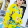 Yellow Green Multi Fish Sweatshirt